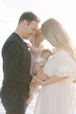 father, wife, with children